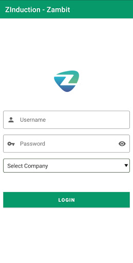 Android application ZInduction - Zambit screenshort