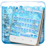 Blue winter keyboard theme icon