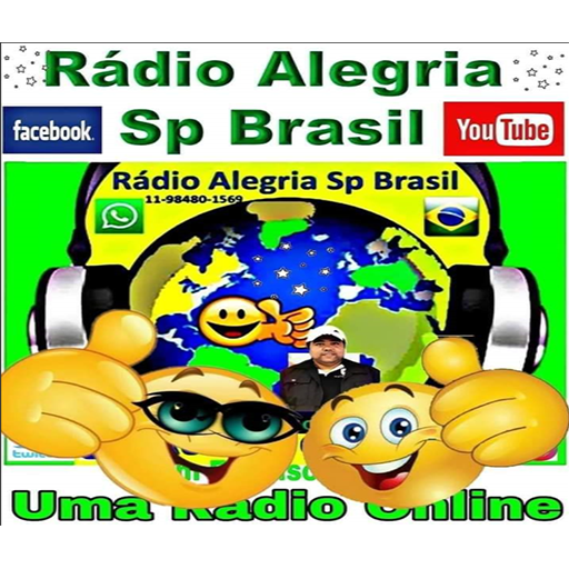 Rádio alegria SP Brasil logo