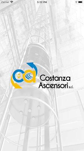 Android application Costanza Ascensori App screenshort