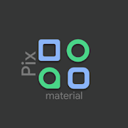 Pix Material Dark Icon Pack