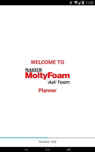 Android application Master MoltyFoam Planner screenshort