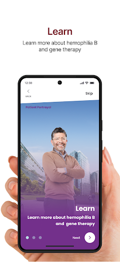 Android application B SUPPORT screenshort