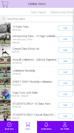 Android application Movement Vitality screenshort