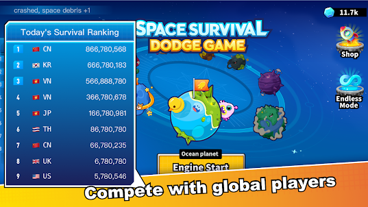 Space Survival - Dodge Game