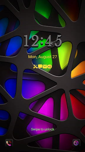 Abstract RainbowWave-Wallpaper Screen 2