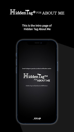 Android application HiddenTag For ABOUTME screenshort