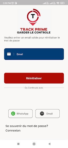 Android application TRACK PREMIER screenshort