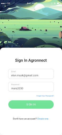 Android application Agronnect screenshort
