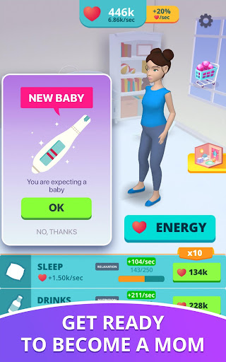 Baby & Mom - Pregnancy Idle 3D Simulator  screenshots 9