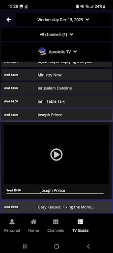 Apostolic TV Screen 3