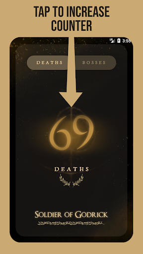 Android application Death Tracker for Elden Ring screenshort