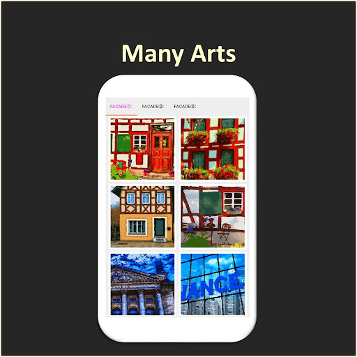 Android application Color by Number - facade screenshort
