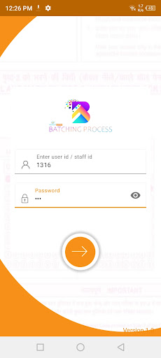Batching Process Screen 2