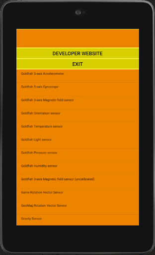 Get Device Sensor List Screen 3