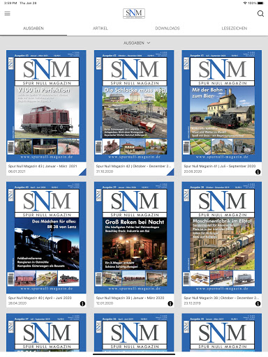 Spur Null Magazin Screen 2