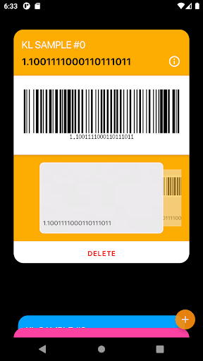 Android application Membership Wallet screenshort