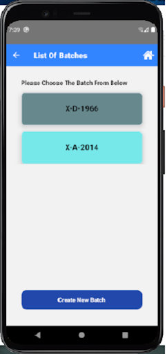 Android application Alumni screenshort