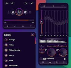 Liv Dark - Poweramp v3 Skinのおすすめ画像4