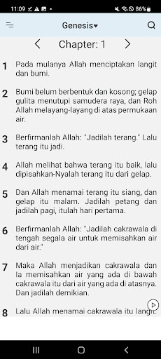 Android application Alkitab - Indonesian Bible screenshort