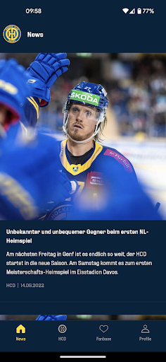 Android application Hockey Club Davos screenshort