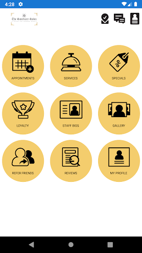 Android application The Sanctuary Salon screenshort