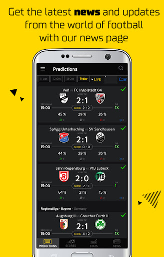 Mobile on sale livescore prediction