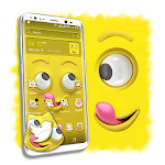 Cover Image of Herunterladen Cute Funny Face Launcher Theme  APK