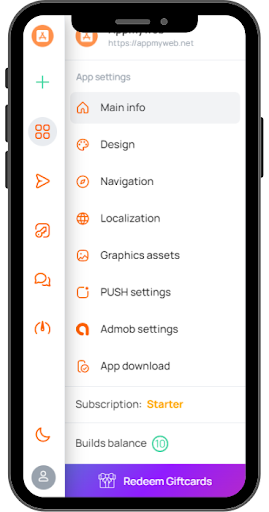 Appmyweb - Website into mobile Screen 3