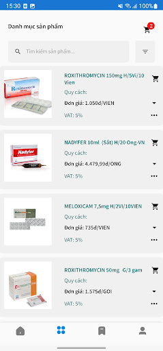 Nadyphar Ecommerce Screen 3