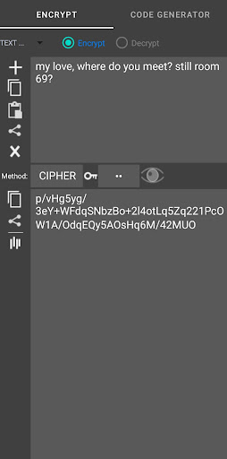 Encrypt Decrypt Text: QRCode Screen 2