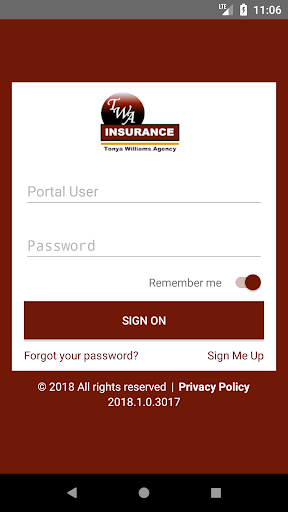 Android application TWA Insurance Online screenshort