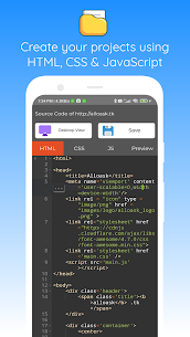 HTML Editor Mobile – HTML, CSS, JavaScript Editor Apk 5