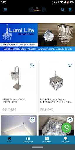 Android application Lumi Life Iluminação screenshort