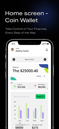 Android application Coin Wallet: Spending Tracker screenshort
