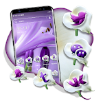 Cover Image of Tải xuống Purple Lily Theme  APK