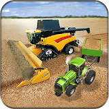Real Tractor Farming Harvester Game 2017 icon