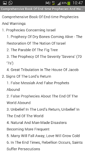 End Times Bible Prophecy Screen 2