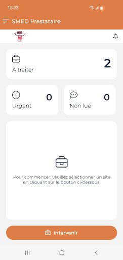 Android application SMED Intervention screenshort