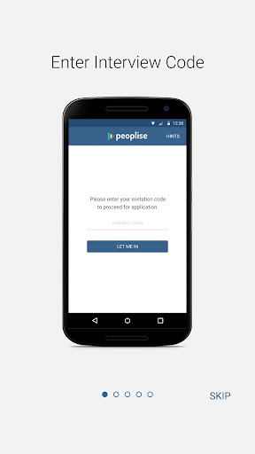 Android application Peoplise screenshort