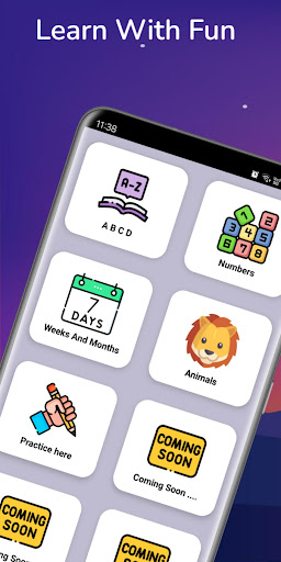 Android application Kids Knowledge screenshort