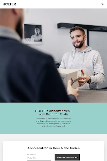 HOLTER Abholzentrum Screen 3