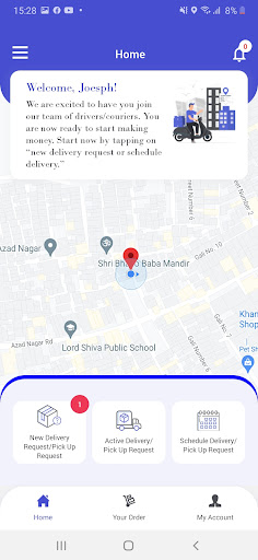 Android application XPEDE Driver Delivery App screenshort