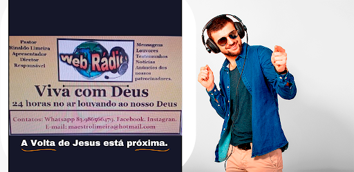 Rádio web viva com Deus Screen 2