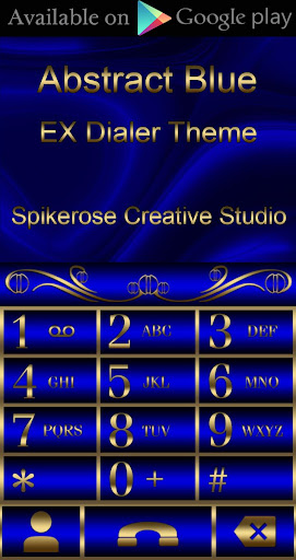 Abstract Blue Go Locker theme Screen 2