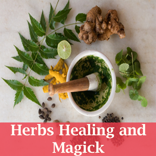 Herbs healing and magic logo