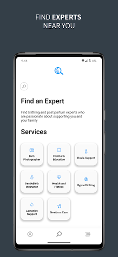 Android application GentleBirth Expert Finder screenshort
