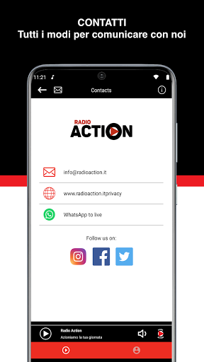 Radio Action Screen 3