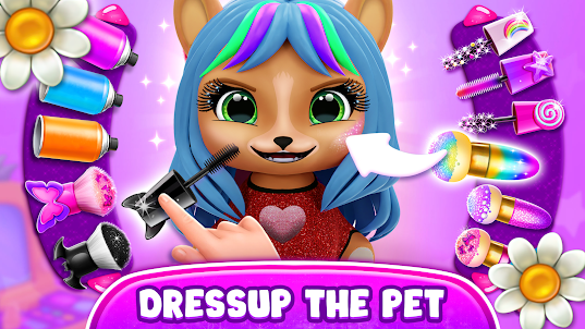 Hairstyle: pet care salon game