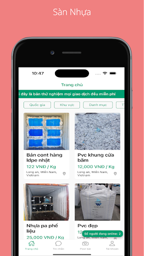 Android application Sàn Nhựa screenshort
